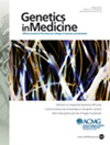 GENETICS IN MEDICINE雜志封面